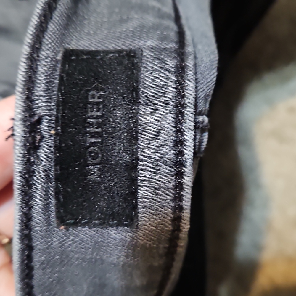 Mother The Insider Crop Step Fray Denim Jeans - Picture 9 of 13